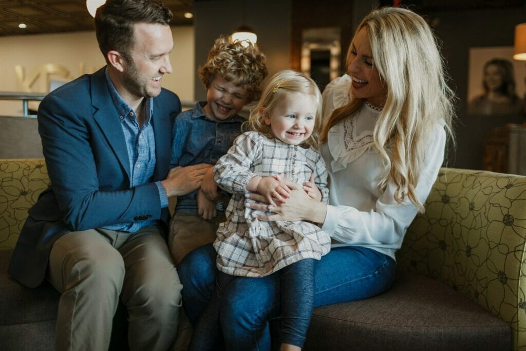 dr chase kelly with his family members